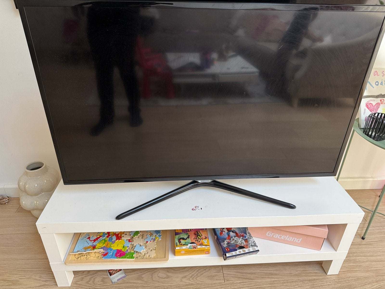 Goed werkt  samsung 55 inch, Ophalen, 50 Hz, Zo goed als nieuw, Samsung