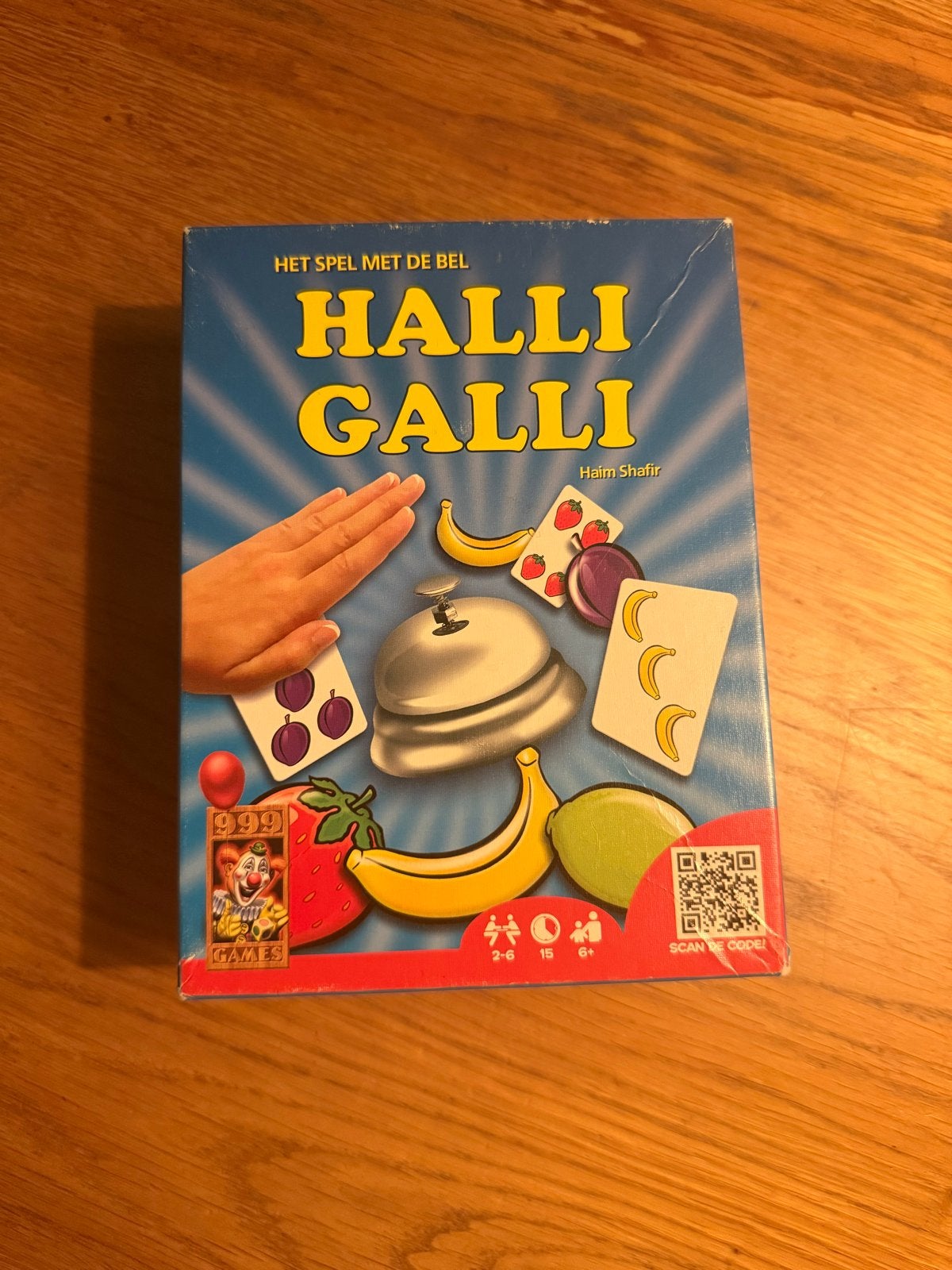 Halli Galli: Het snelle fruitkaartspel met bel, Een of twee spelers, Ophalen of Verzenden, Zo goed als nieuw