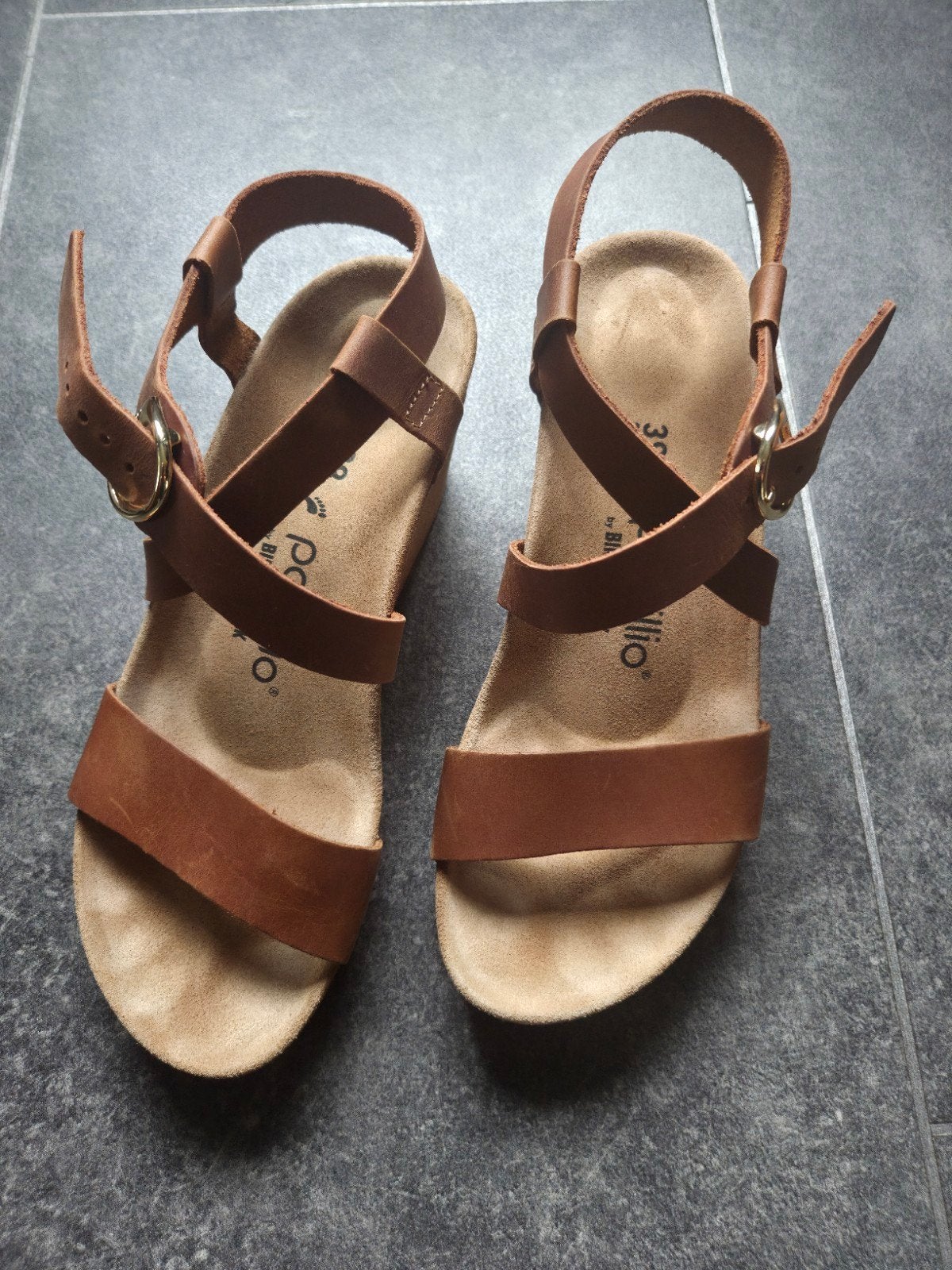 Papillio van Birkenstock sandalen maat 39, Bruin, Zo goed als nieuw, Papillio by Birkenstock, Sandalen of Muiltjes