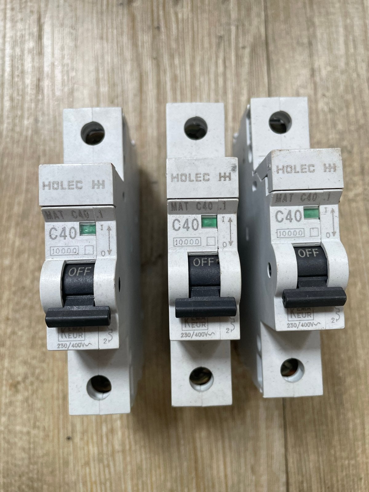 Holec H Hager MAT C40 10000 230/400V Installatieautomaat, Ophalen of Verzenden, Gebruikt, Hager, Installatieautomaat