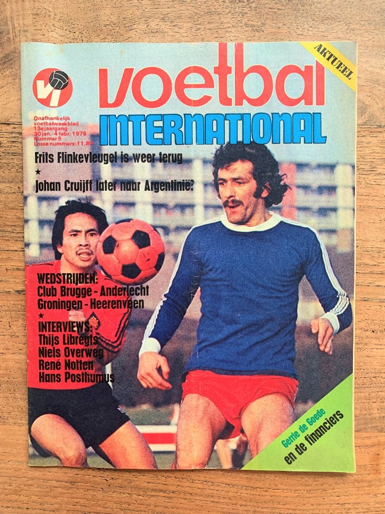 Voetbal International VI Div. tijdschriften uit 1978 / €1,50, Verzamelen, Ophalen of Verzenden, Zo goed als nieuw, Sparta, Boek of Tijdschrift