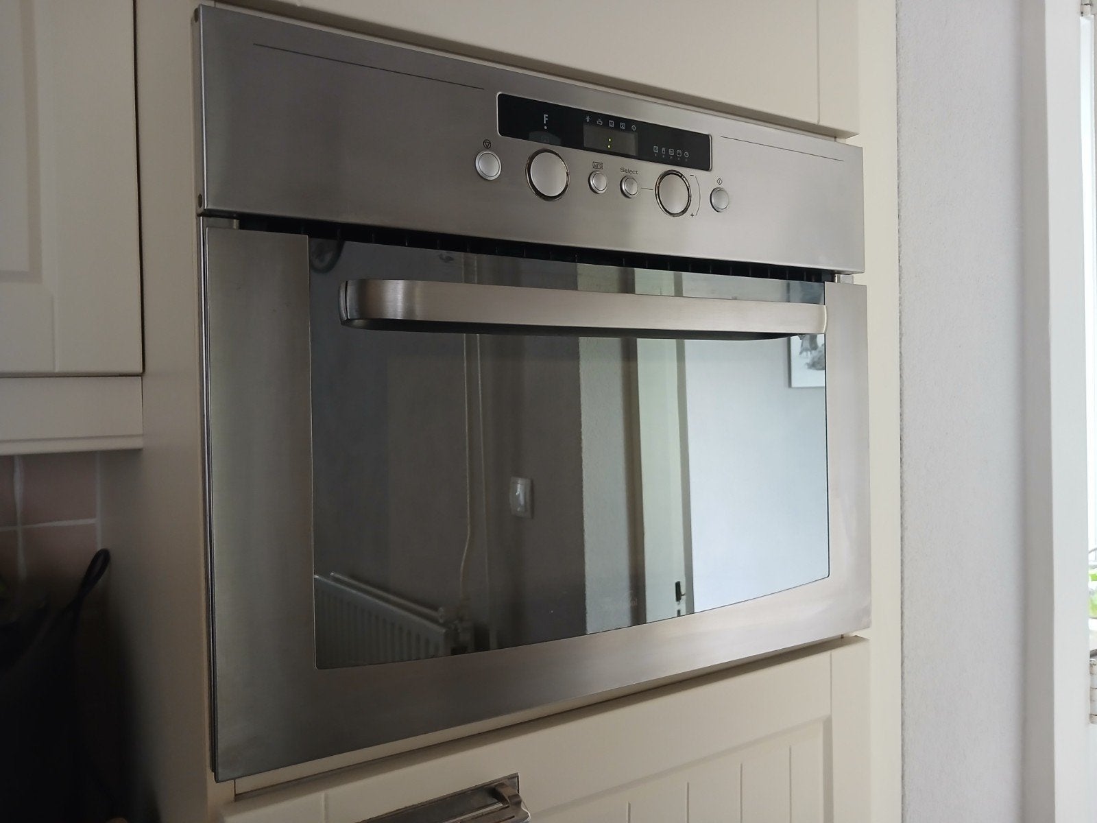 whirlpool inbouw combimagnetron/oven, Ophalen, 45 tot 50 cm, Gebruikt, Draaiplateau