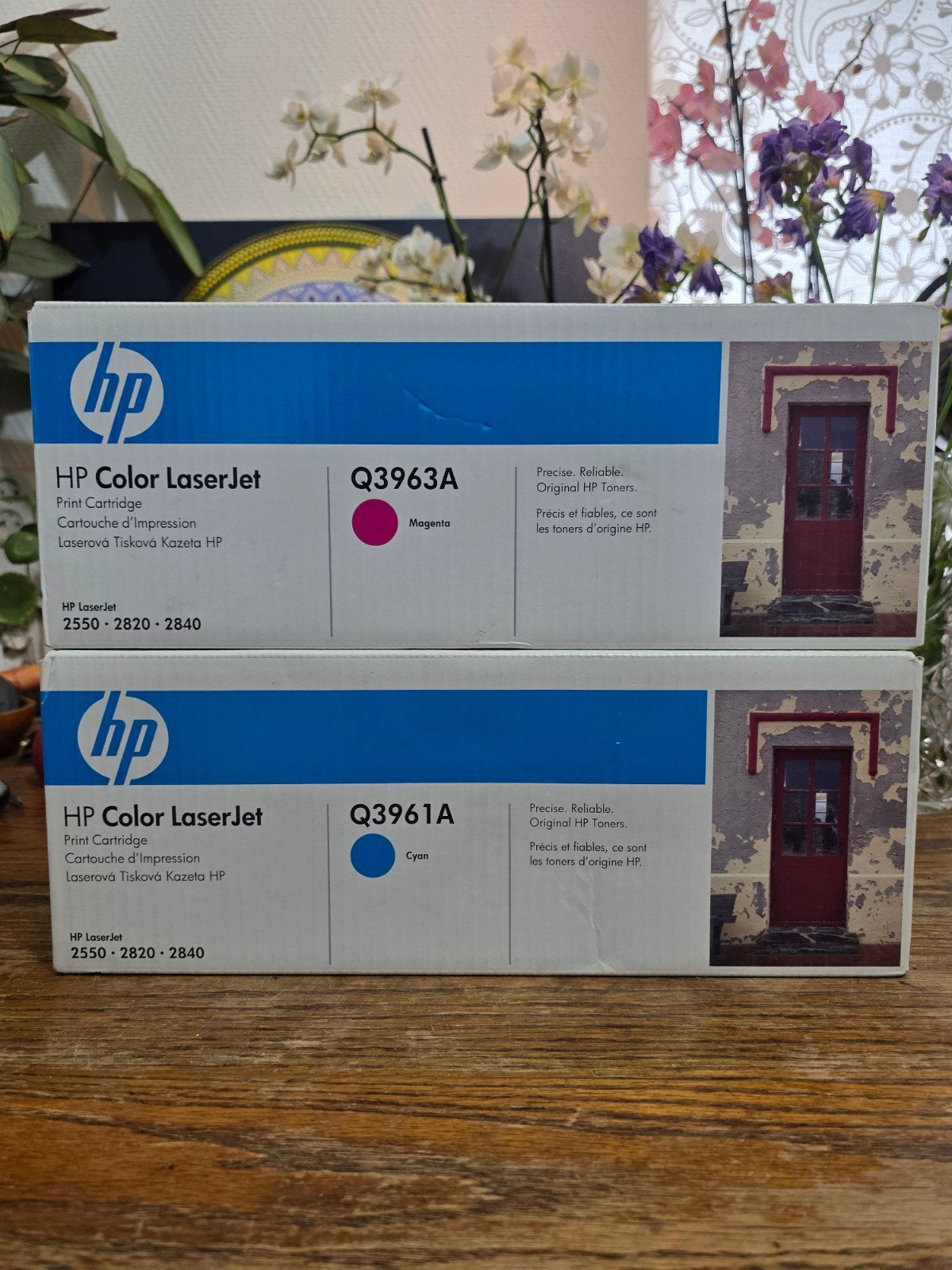 2x Originele HP 122A – Cyan & Magenta (Q3961A & Q3963A), Ophalen of Verzenden, Nieuw, Toner, HP origineel