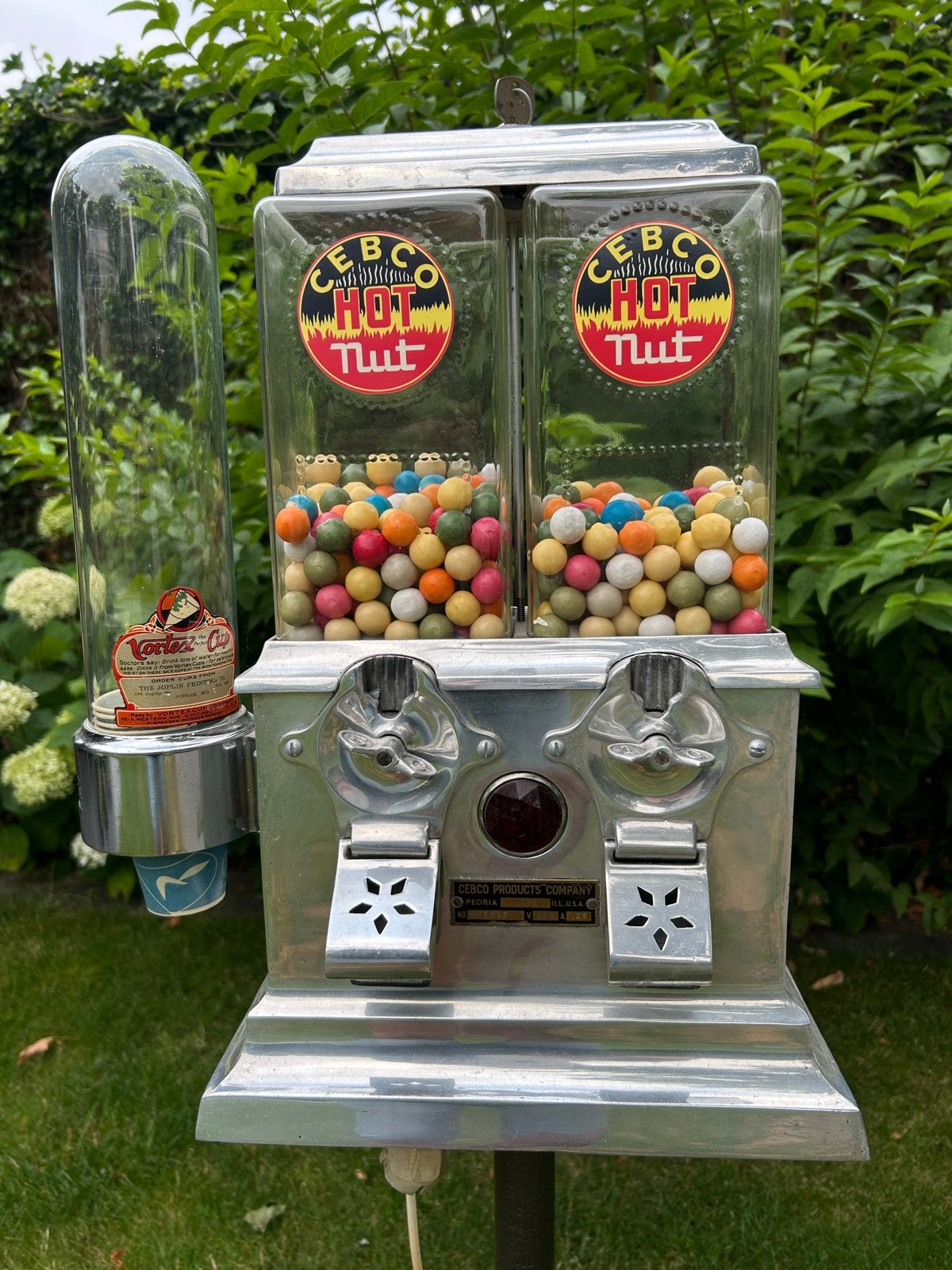 Vintage CEBCO Hot Nut automaat met Vortex Cup dispenser, Ophalen, Gebruikt