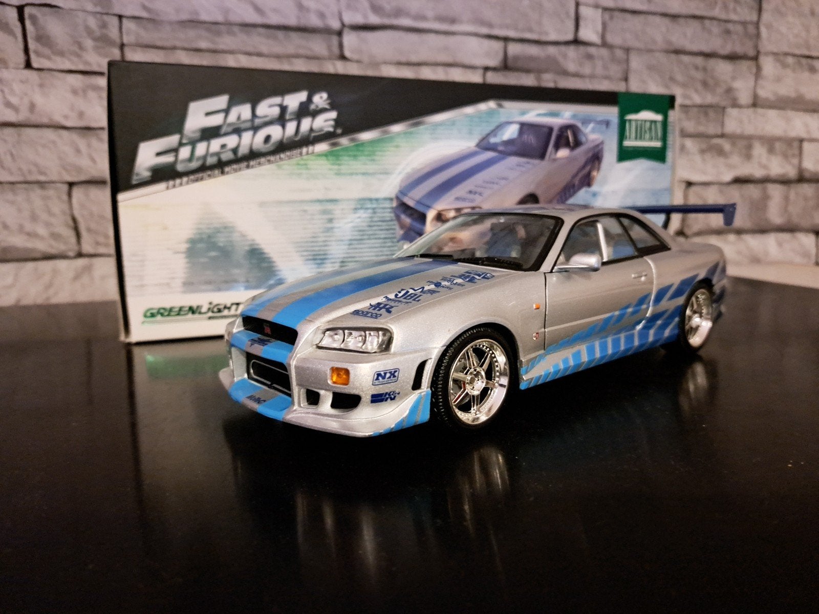 Greenlight Fast & Furious Nissan Skyline, Ophalen of Verzenden, Zo goed als nieuw, Auto, Overige merken