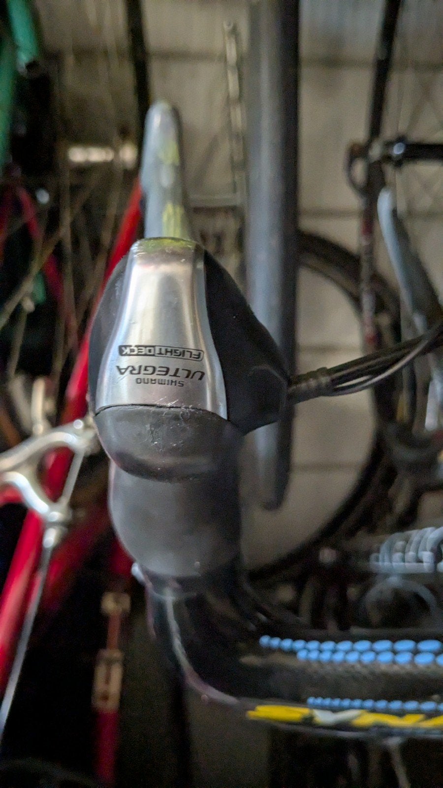 gezocht Shimano Ultegra 6603 triple shifter, Ophalen of Verzenden