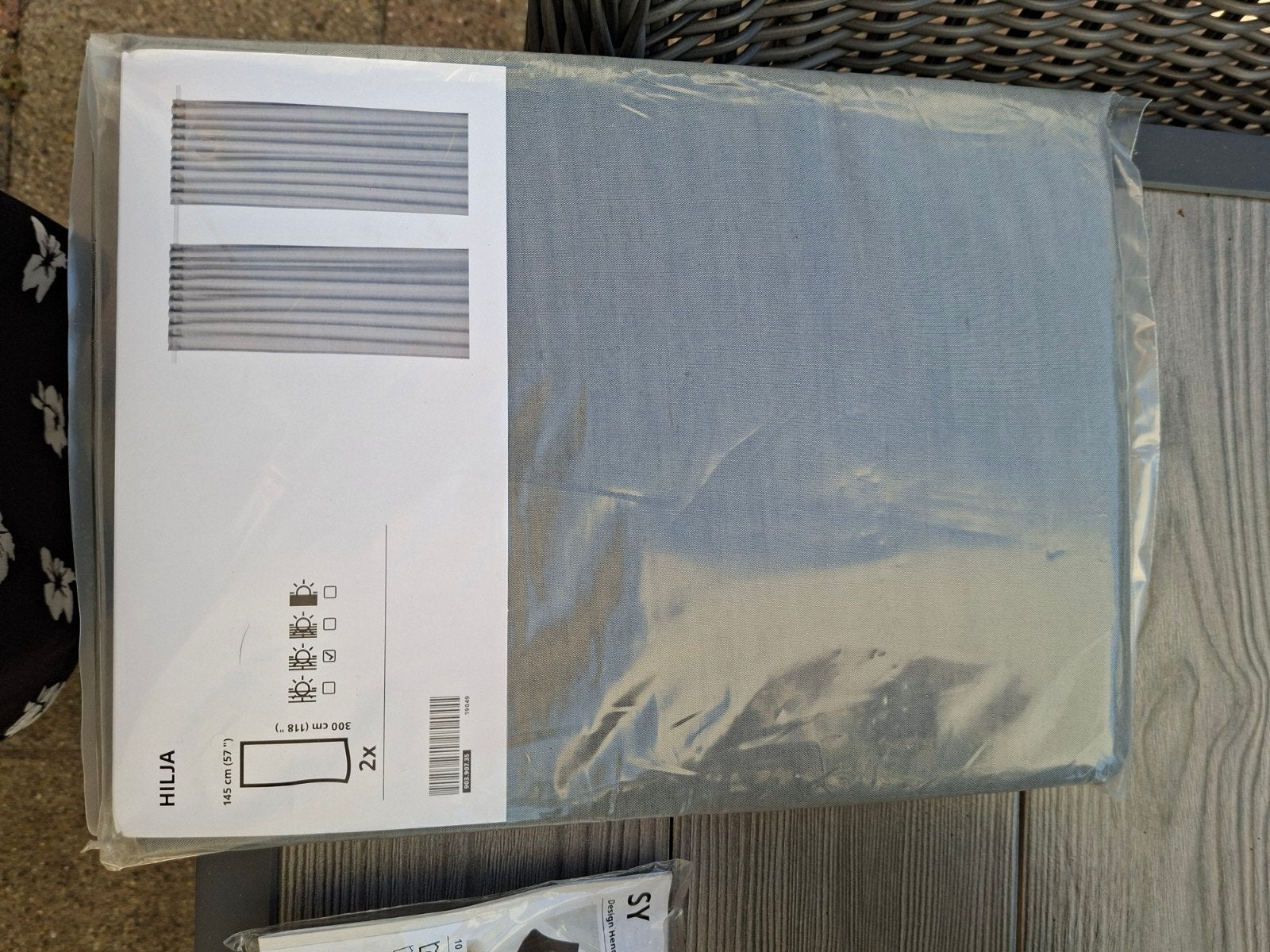 houdingen en gordijnrails nieuw van Ikea, Huis en Inrichting, Lichtdoorlatend, Nieuw, Ophalen of Verzenden, Gordijn