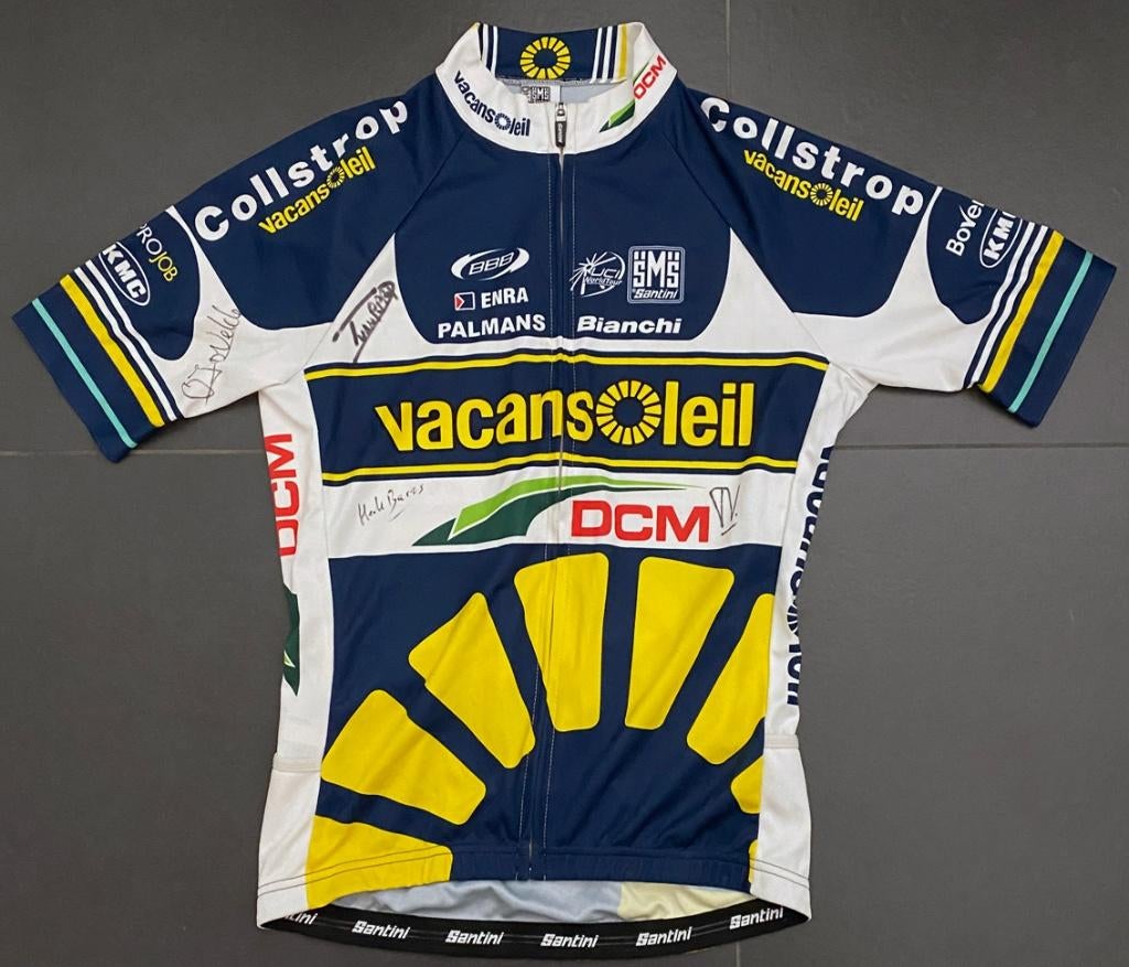 Wielershirt VACANSOLEIL – DANNY v POPPEL 2013 - gesigneerd, Ophalen of Verzenden, Zo goed als nieuw, Overige typen