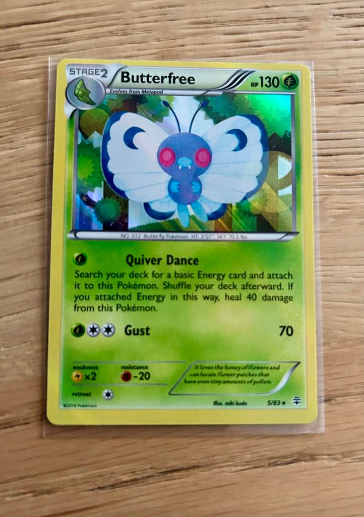 5/83 Butterfree holo, Ophalen of Verzenden, Zo goed als nieuw