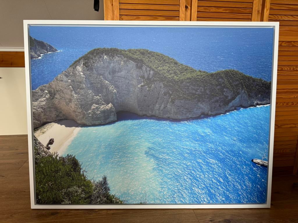 Schilderij canvas shipwreck beach zakynthos, Ophalen, Schilderij, 75 cm of meer