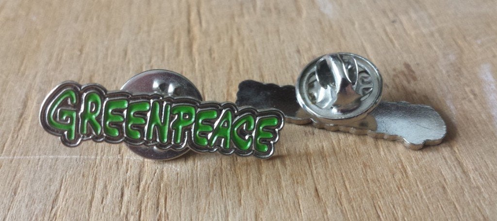 Originele Greenpeace-pin-geperst ijzer,verzamelobject(1stuk), Ophalen of Verzenden, Nieuw, Merk, Speldje of Pin