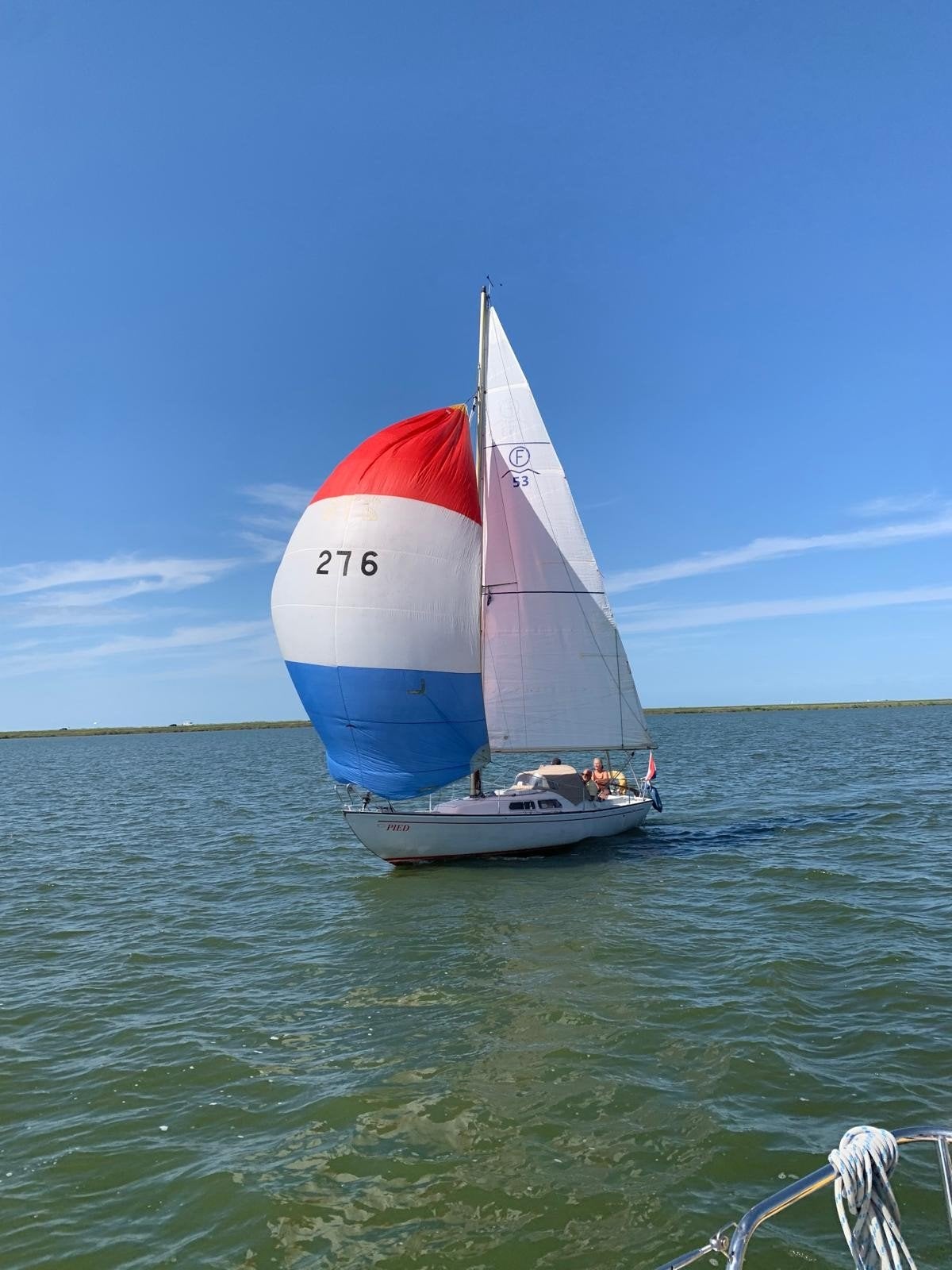 Zeilboot met spinnaker - Klaar voor avontuur!, Watersport en Boten, Zeilen en Zeiltoebehoren, Ophalen, Gebruikt