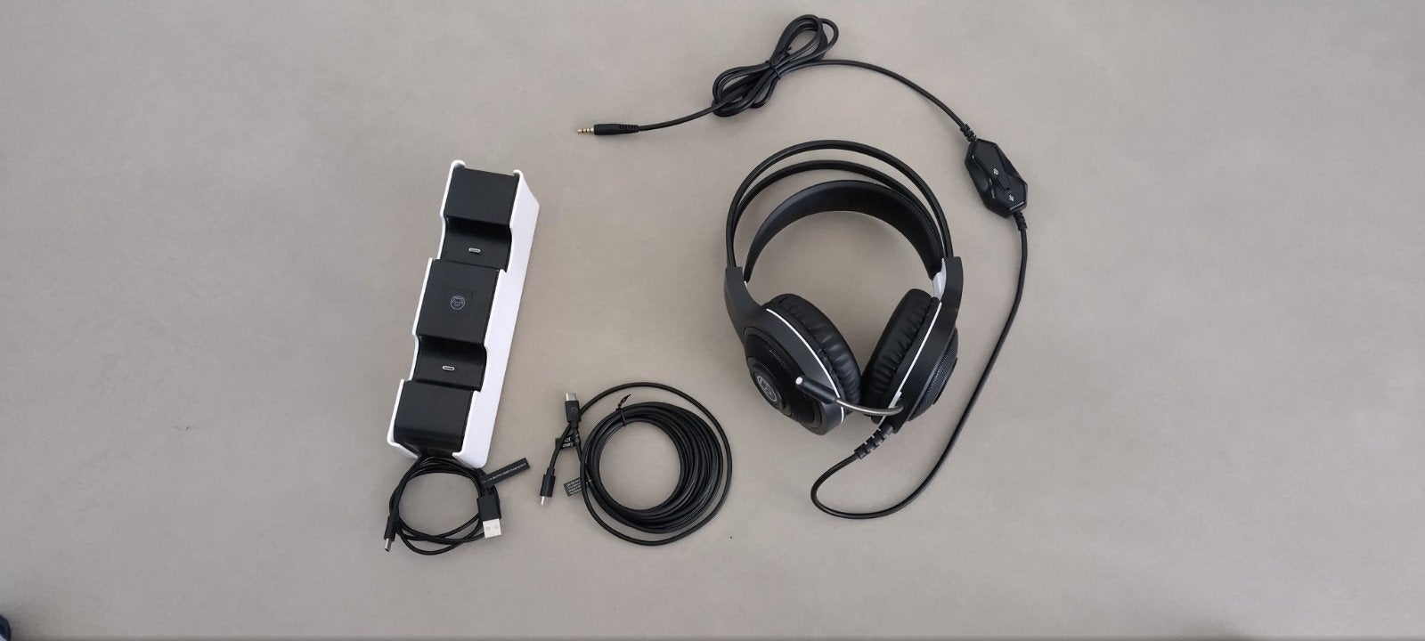 Gaming Headset met Microfoon en Oplaadstation, Overige merken, Ophalen of Verzenden, Gebruikt, Gaming