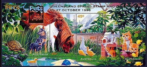1996 Pets nr 2055 m indruk Queensland, Verzenden, Postfris