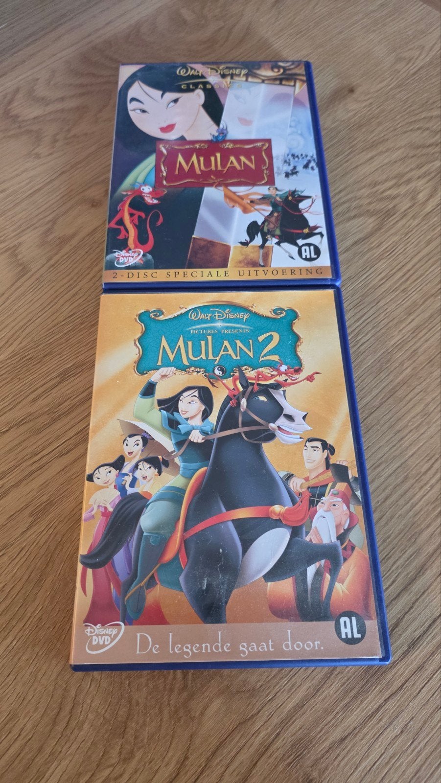 Mulan 1 (Speciale Uitvoering) & Mulan 2 DVD Set, Gebruikt, Animatie, Nederlands, Ophalen of Verzenden