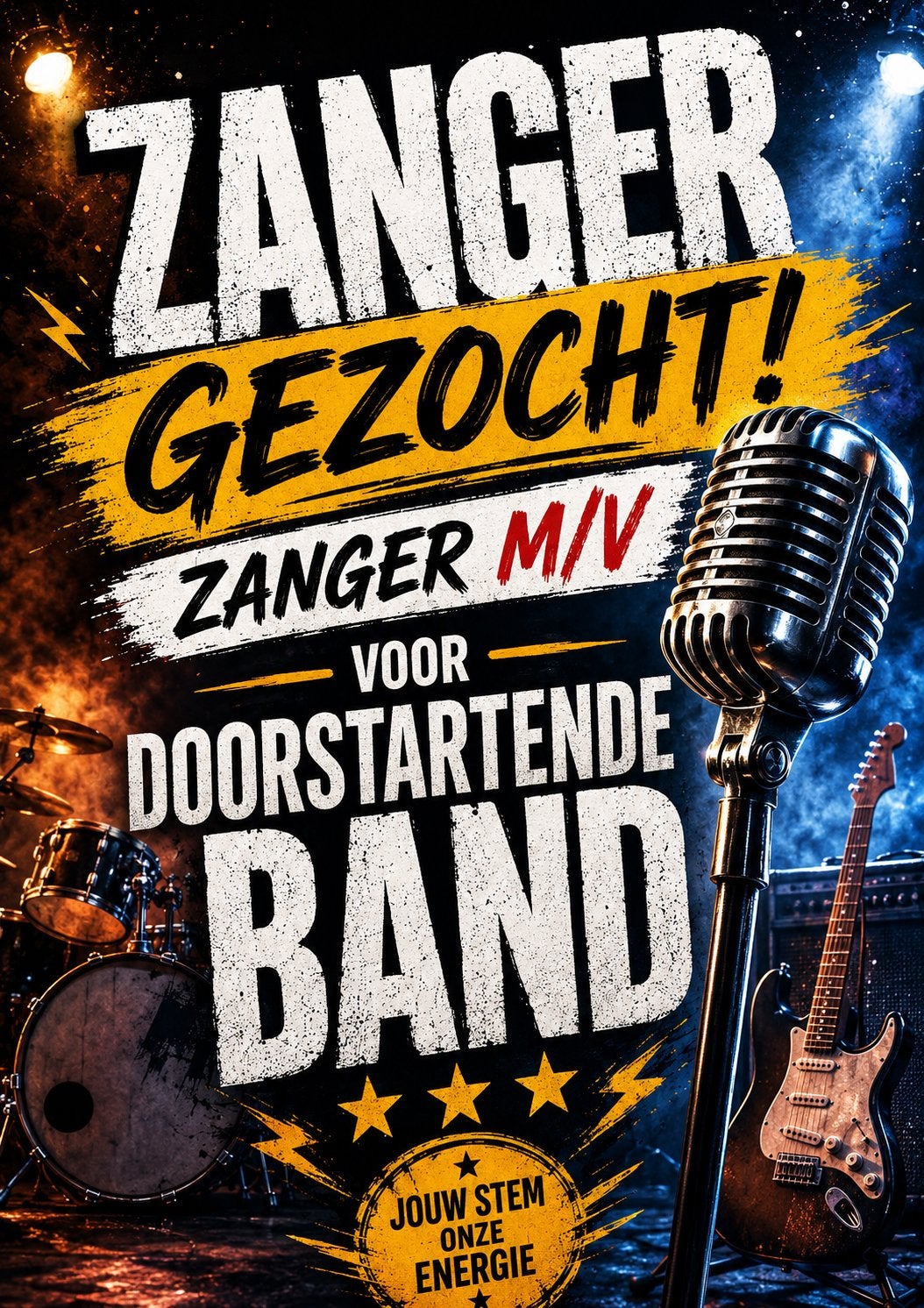 Zanger/ Zangeres gezocht
