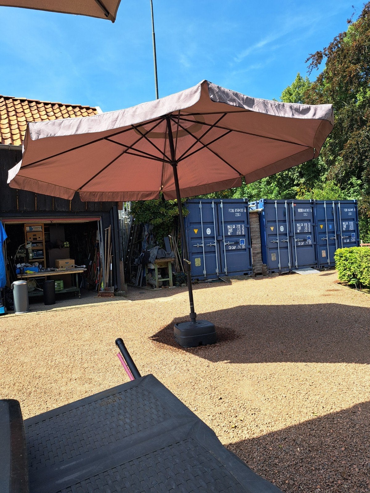 parasol +voet, Ophalen, Minder dan 1 meter, Parasolvoet