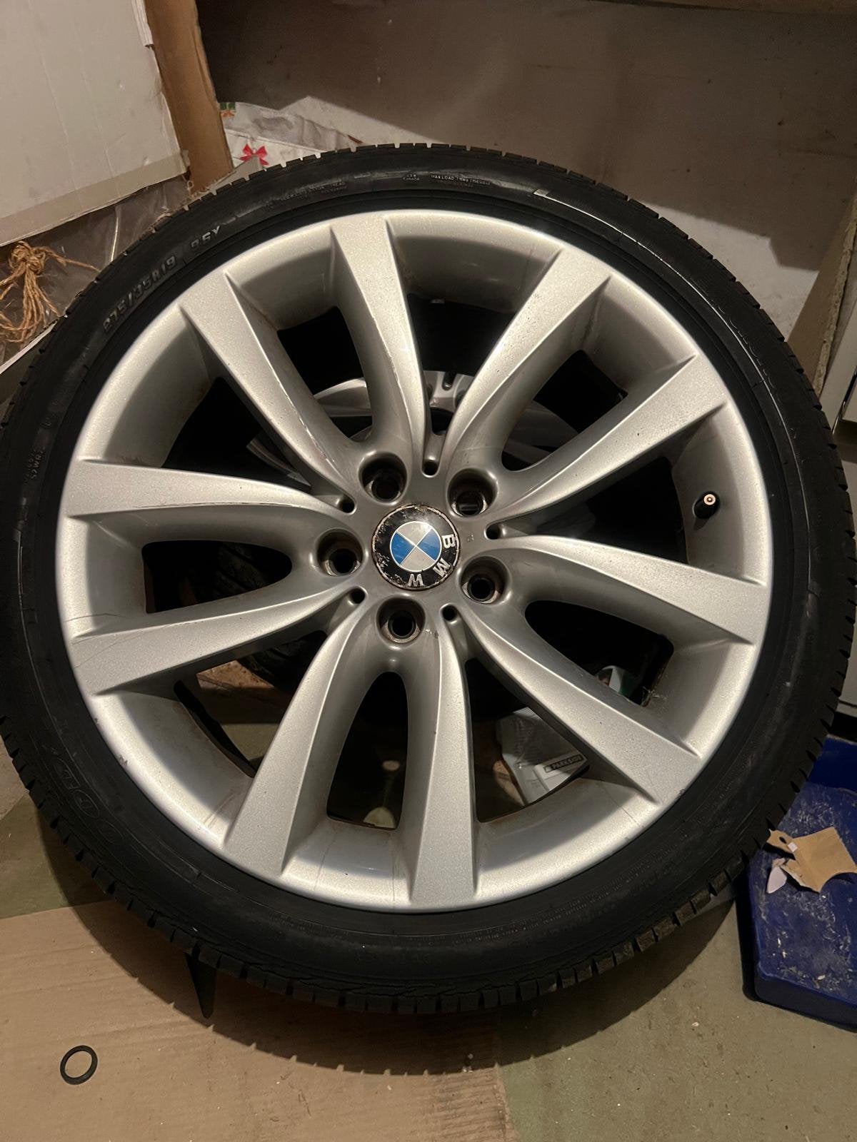 Bmw 19 inch breedset velgen incl banden, 275 mm, Band(en), Zomerbanden, Ophalen