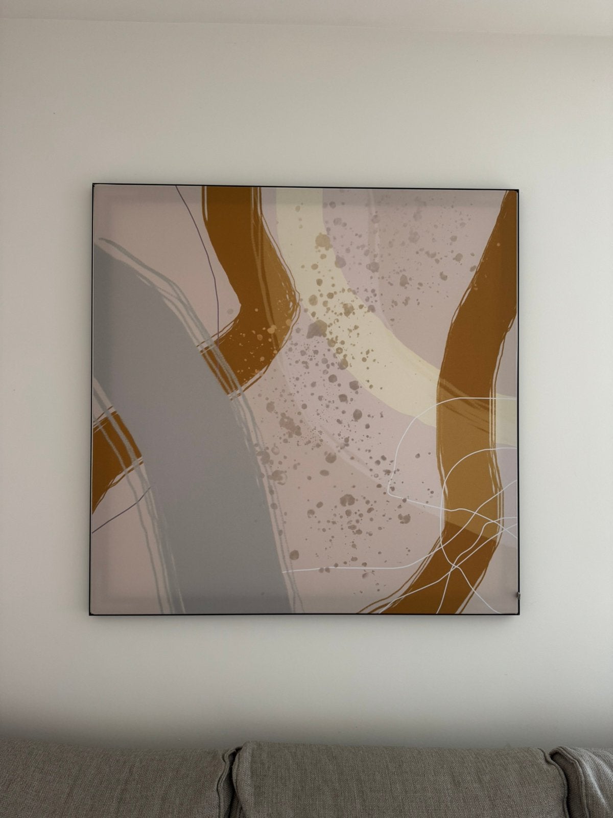 Werk aan de Muur akoestisch schilderij 105x105 cm, Ophalen of Verzenden, Zo goed als nieuw