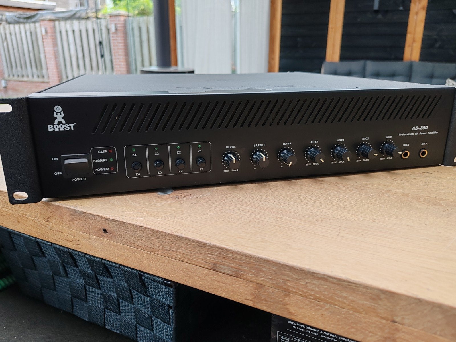 Boost AD200 100V PA Versterker - Professionele Power Amp, Ophalen of Verzenden, Zo goed als nieuw