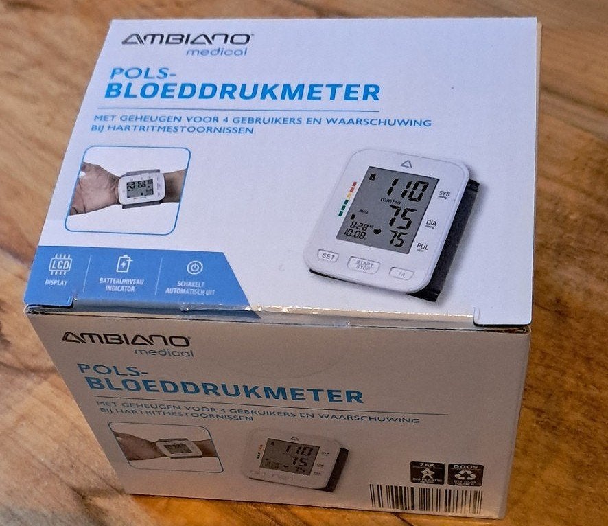 BLOEDDRUKMETER NOG NIEUW IN DOOS, 100% NIET GEBRUIKT!, Diversen, Ophalen of Verzenden, Nieuw