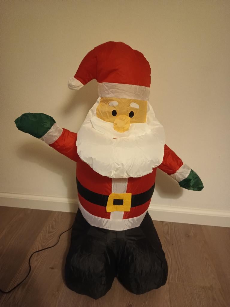 Opblaasbare Kerstman voor buiten of binnen, Diversen, Kerst, Ophalen of Verzenden, Gebruikt