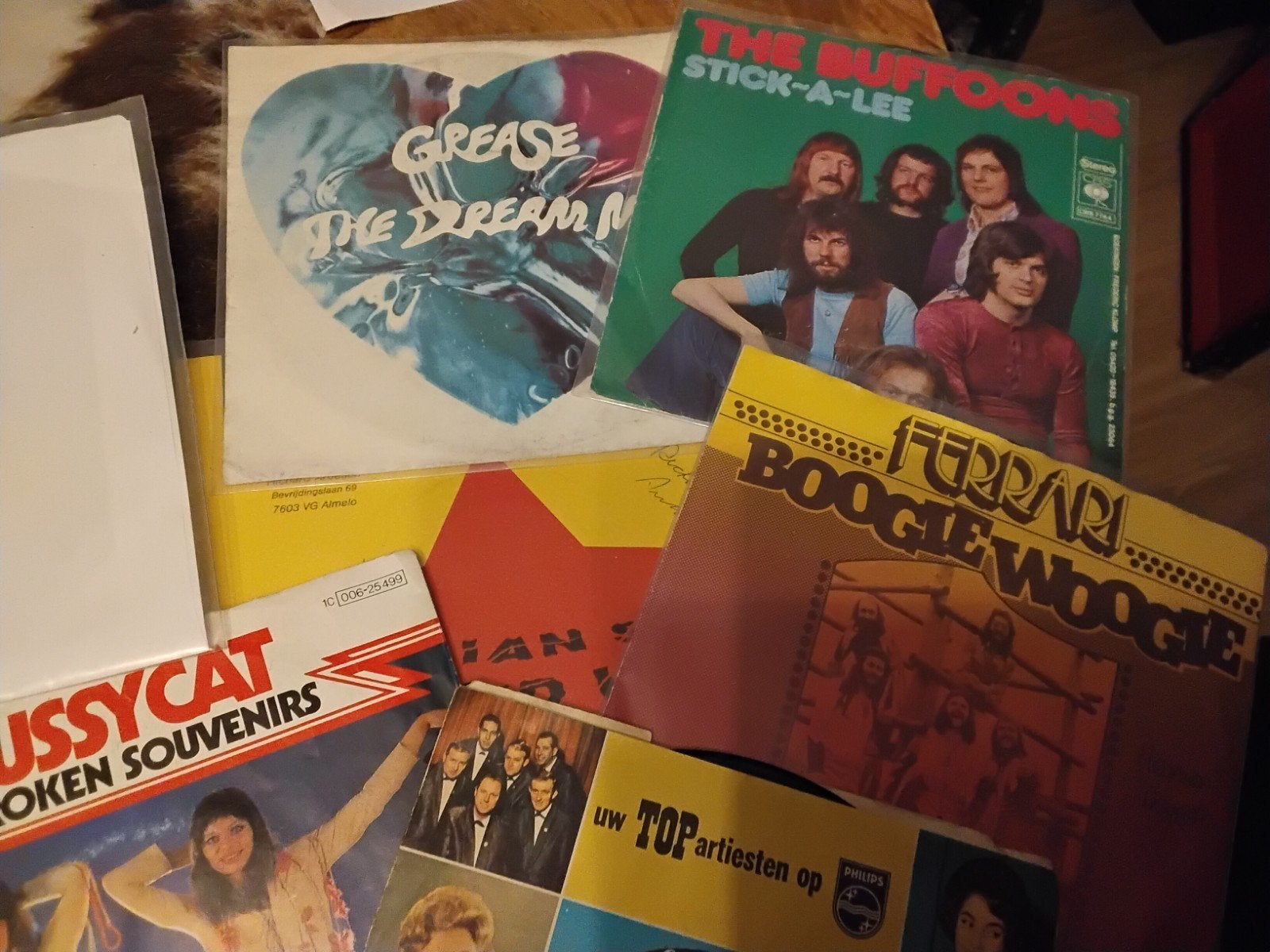 Partij singles jukebox 4 mapjes met totaal 100 singles, Cd's en Dvd's, Vinyl Singles, Ophalen of Verzenden, Gebruikt, Pop