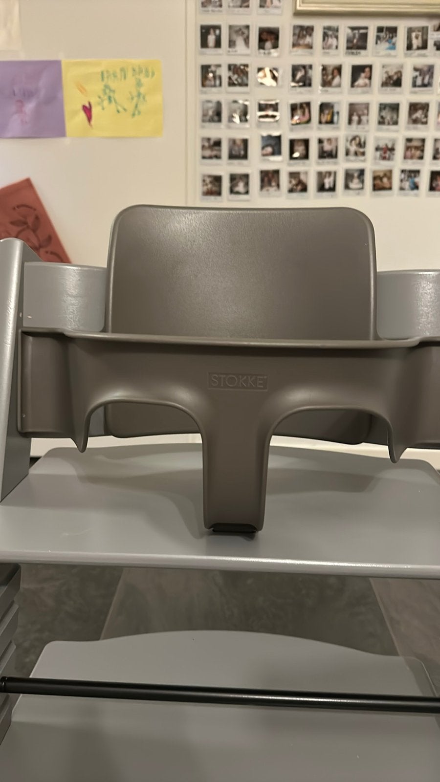 Stokke Tripp Trapp Baby Set - Grijs, Ophalen of Verzenden, Gebruikt, Meegroeistoel, Aanschuifbaar
