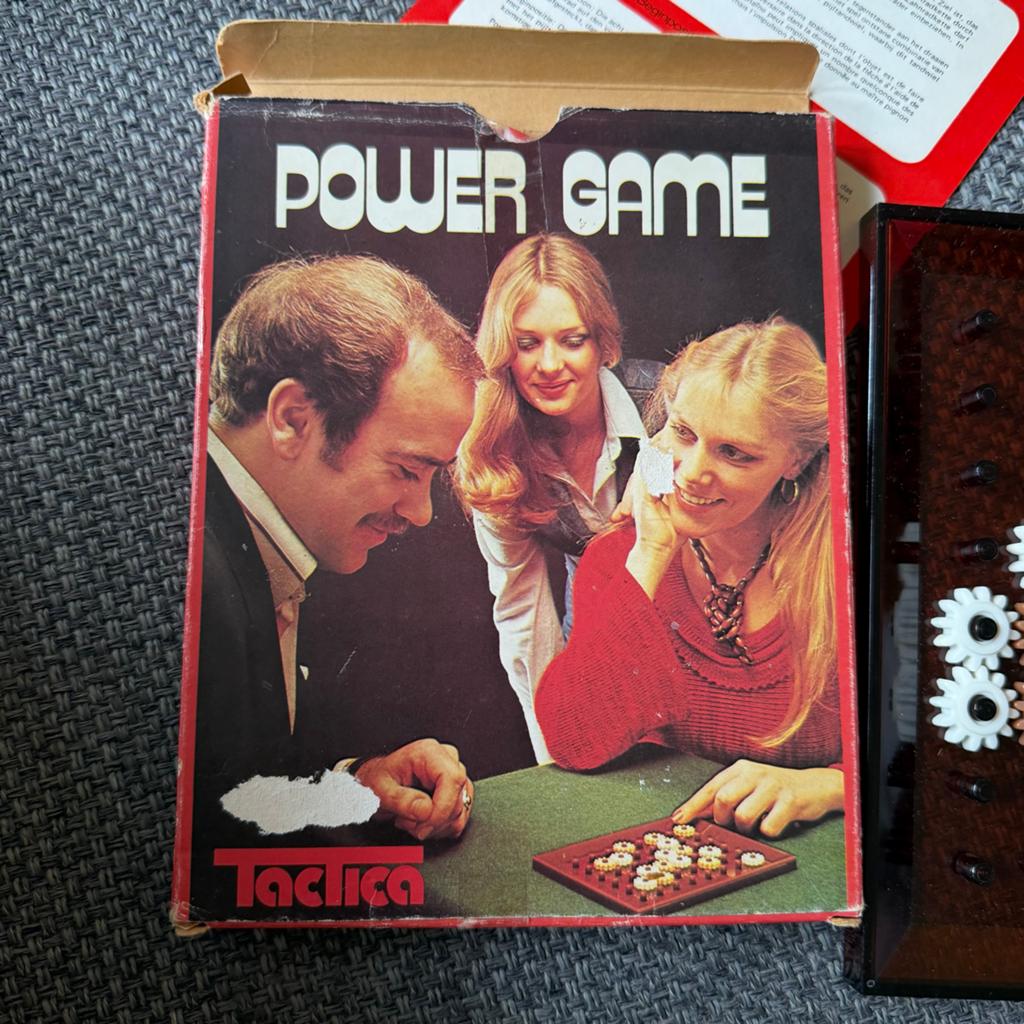 Vintage Power Game Tactica Logica Spel - J.B. McCarthy 1975, Een of twee spelers, Ophalen of Verzenden, Gebruikt