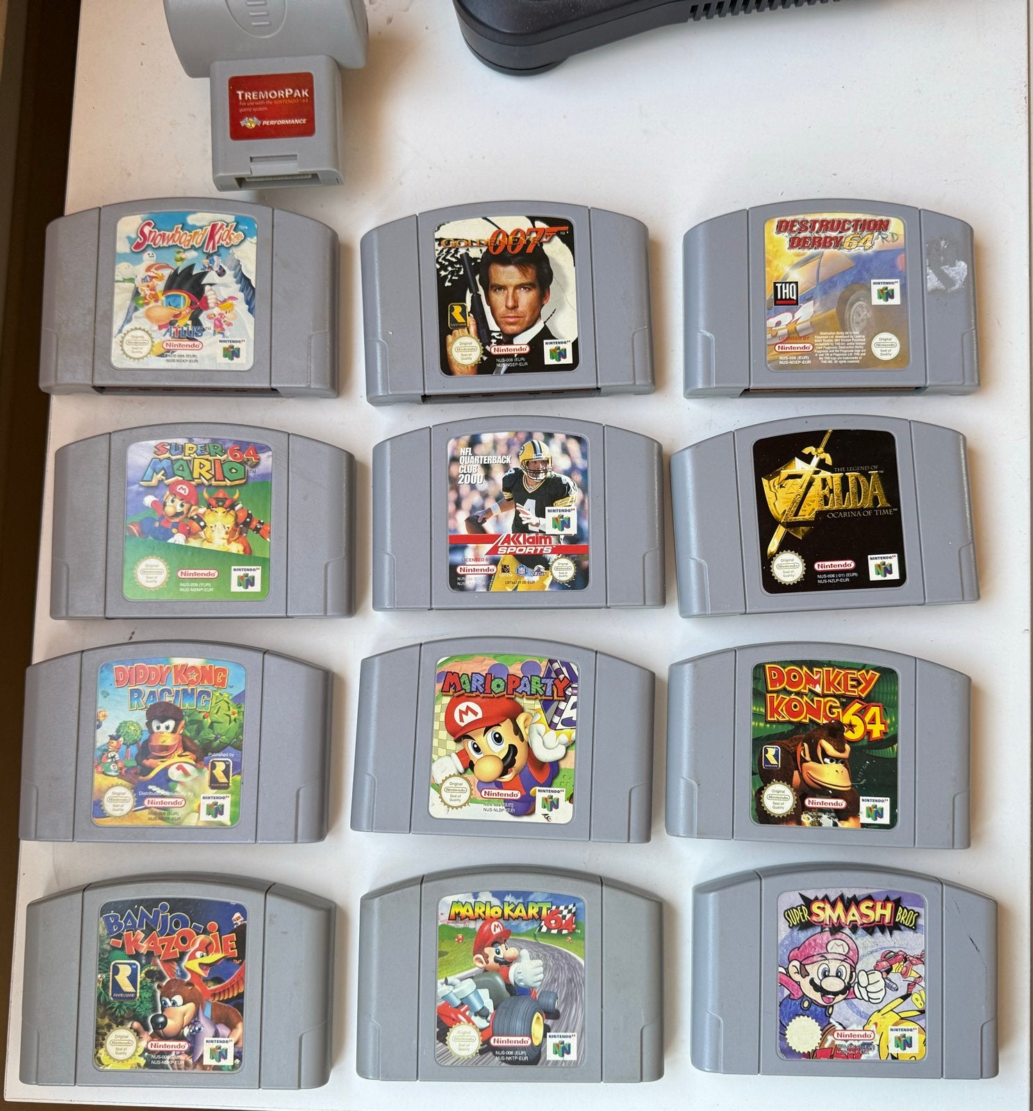 Grote collectie Nintendo 64 games (11 stuks) + Tremorpak, Spelcomputers en Games, Games | Nintendo 64, Gebruikt, Overige genres