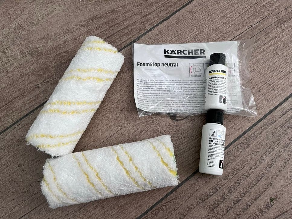 Set van 2 nieuwe microvezel Kärcher rollers en extra’s, Ophalen of Verzenden, Schoonmaakmiddel