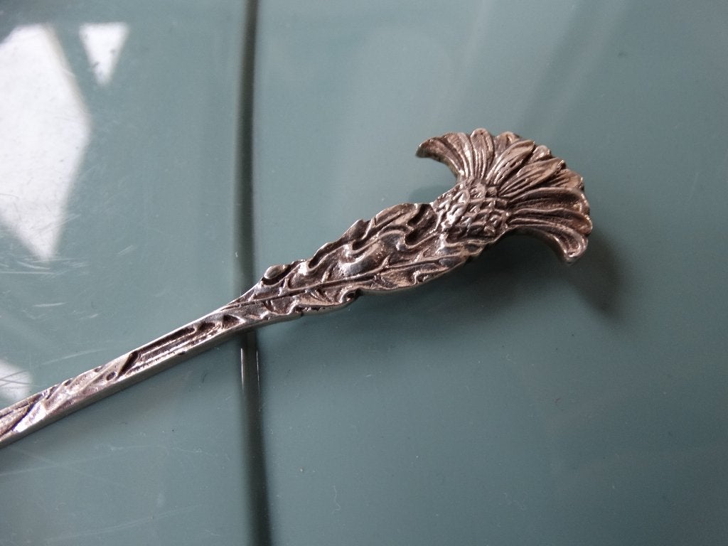 Antiek zilveren cakeprikker, prikker van zilver, 1917, Verzenden, Zilver