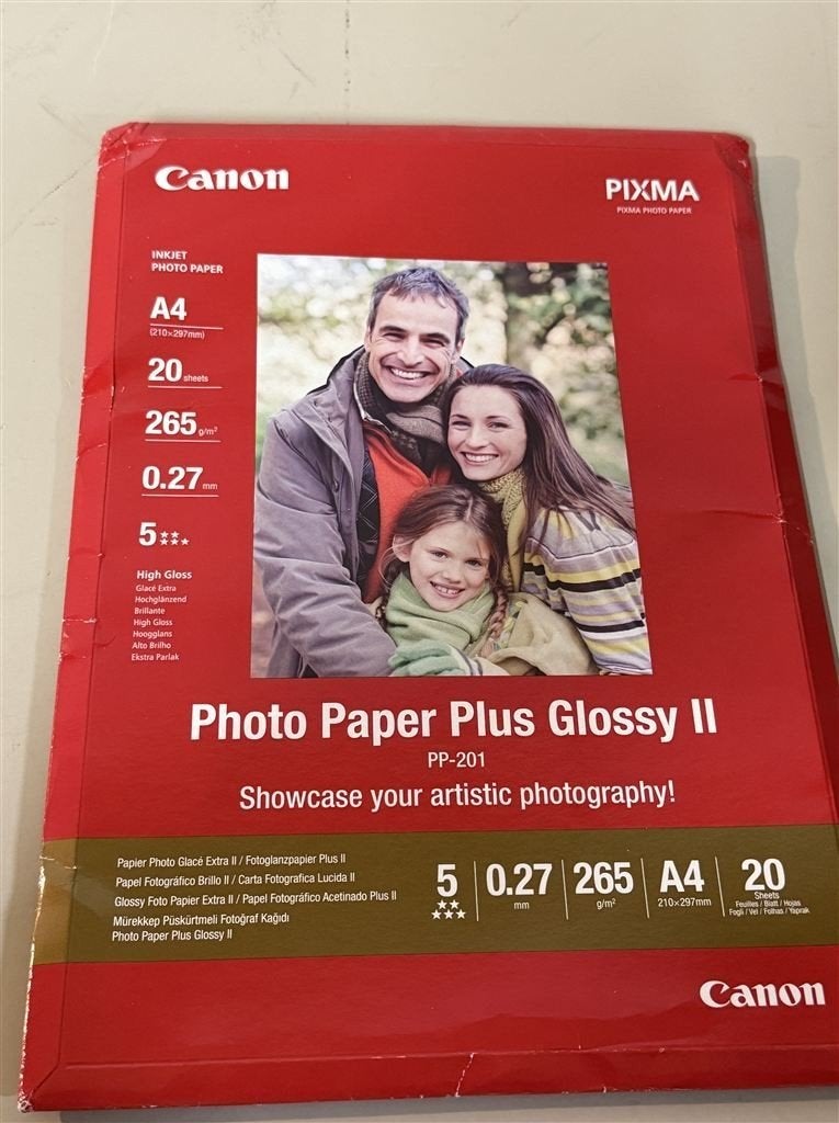 Canon PP-201 Glanzend Fotopapier A4 - 20 vellen - Nieuw, Audio, Tv en Foto, Ophalen of Verzenden, Nieuw