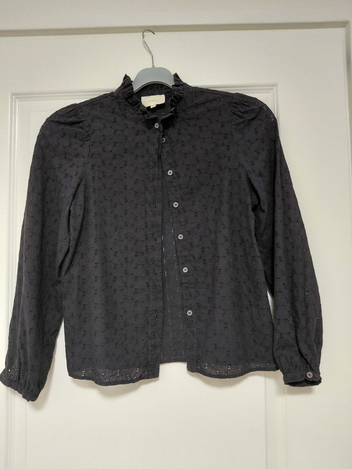 Artlove blouse, opengewerkt, zgan, maat 36, zwart, Zwart, Ophalen of Verzenden, Zo goed als nieuw, Maat 36 (S)