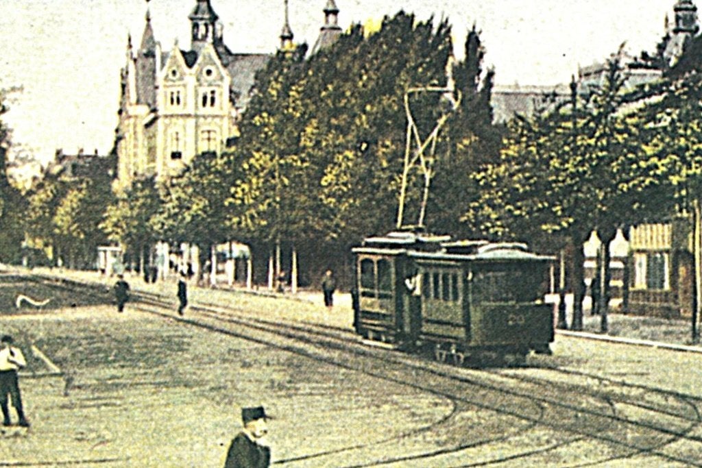 805600 Amsterdam Van Baerlestraat met IJsclub Onbeschreven, Verzamelen, Ophalen of Verzenden, Voor 1920, Ongelopen, Noord-Holland