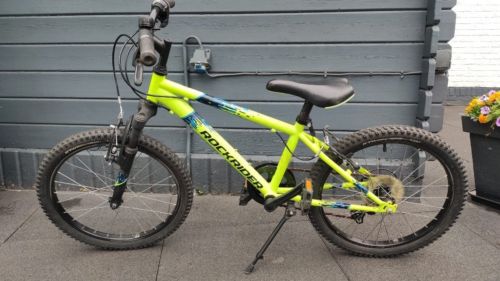 Stoere Rockrider 20inch, Fietsen en Brommers, Fietsen | Kinderfietsjes, Ophalen, Velgrem, Rockrider, 16 tot 20 inch