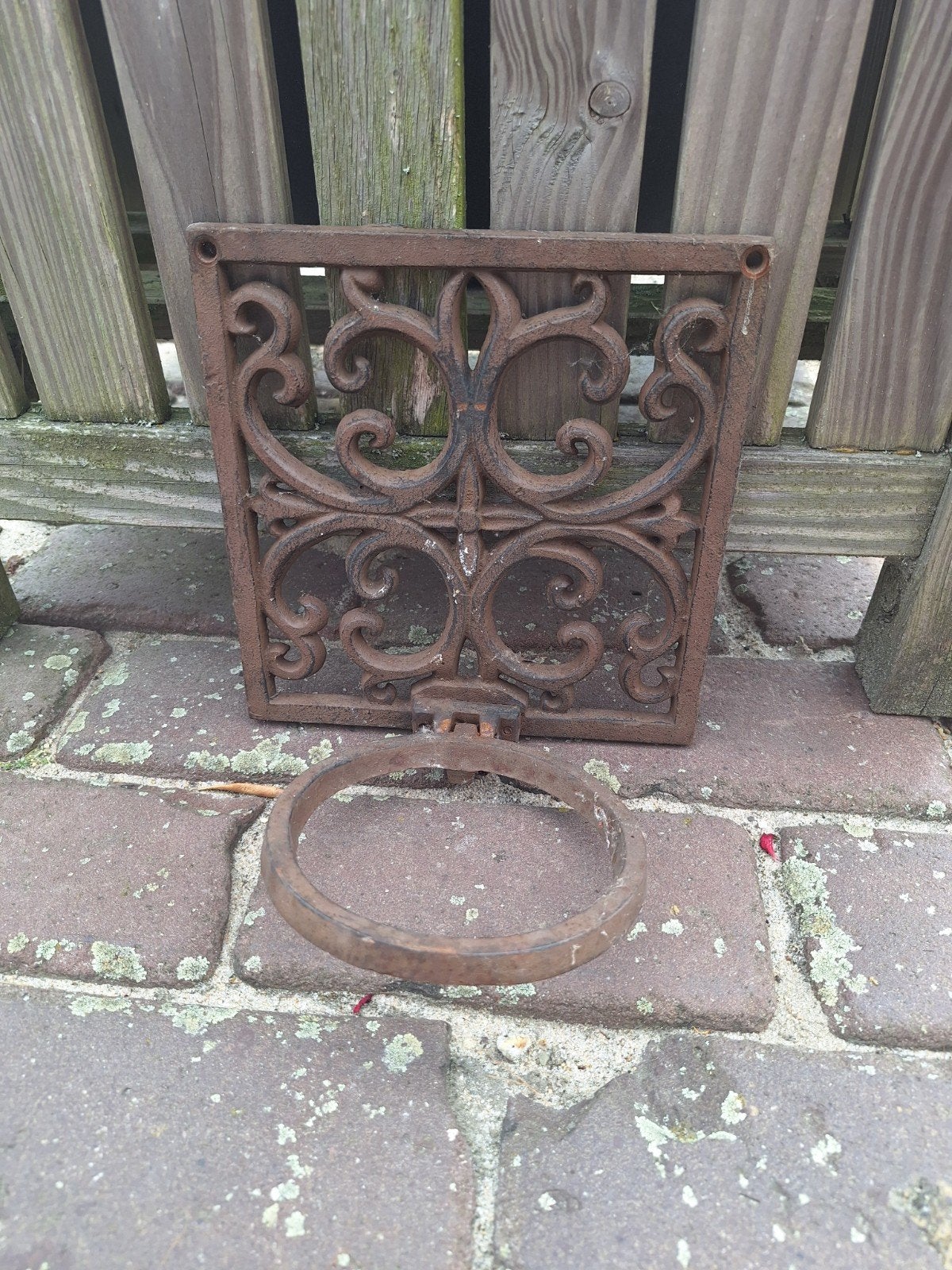 Antieke gietijzeren plantenbakhouder, Antiek en Kunst, Ophalen