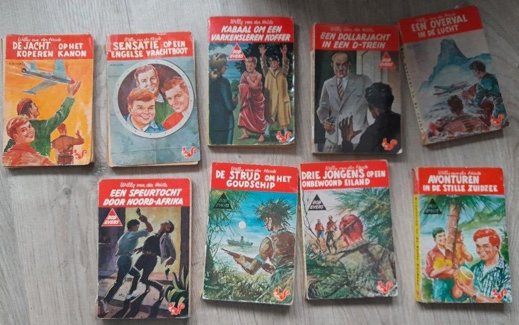 Bob Evers - 9 deeltjes door Willy van der Heide, Boeken, Gelezen, Ophalen of Verzenden, Willy van der Heide, Fictie