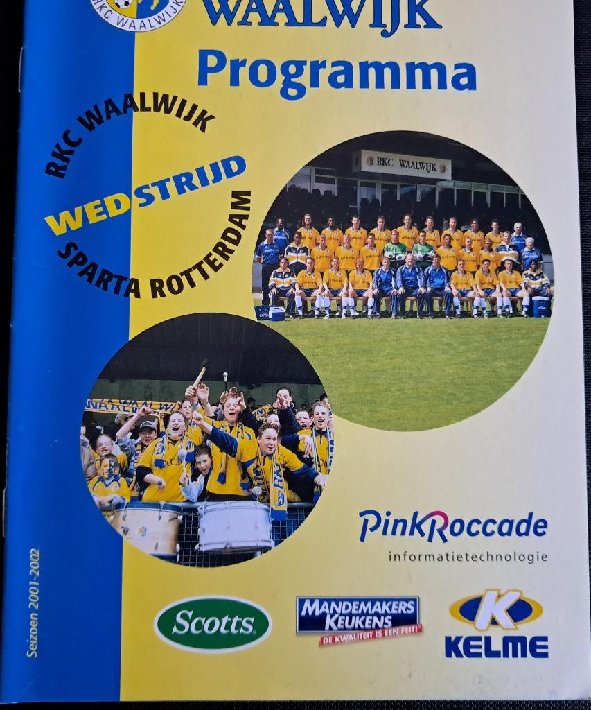 RKC - Sparta 2001/2002, Ophalen of Verzenden, Zo goed als nieuw, Overige binnenlandse clubs, Boek of Tijdschrift