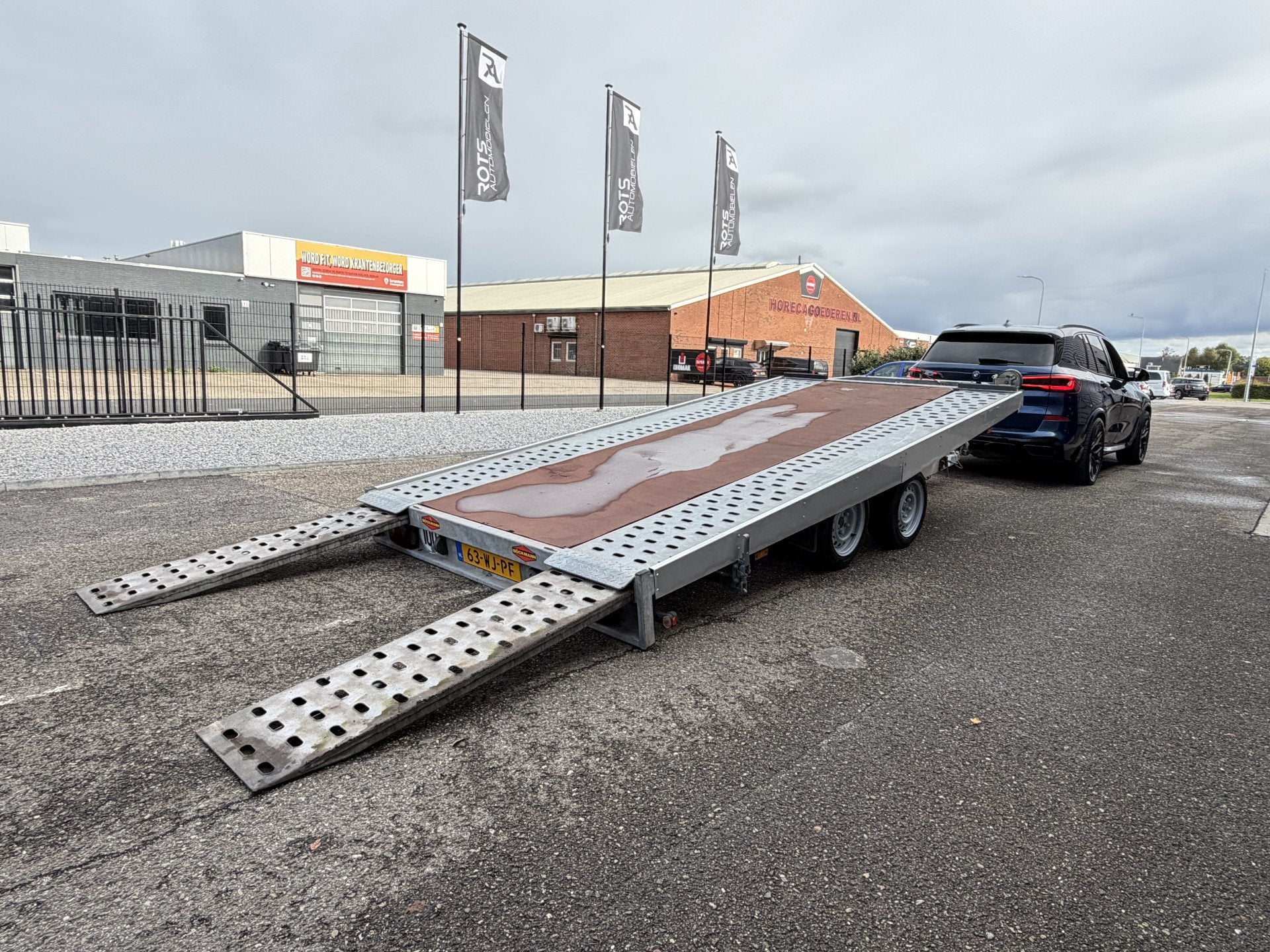 Böckmann ATP-B Kantelbaar Autotransporter ALKO Koppeling 10, Auto diversen, Aanhangers en Bagagewagens, Rots Automobielen B.V.