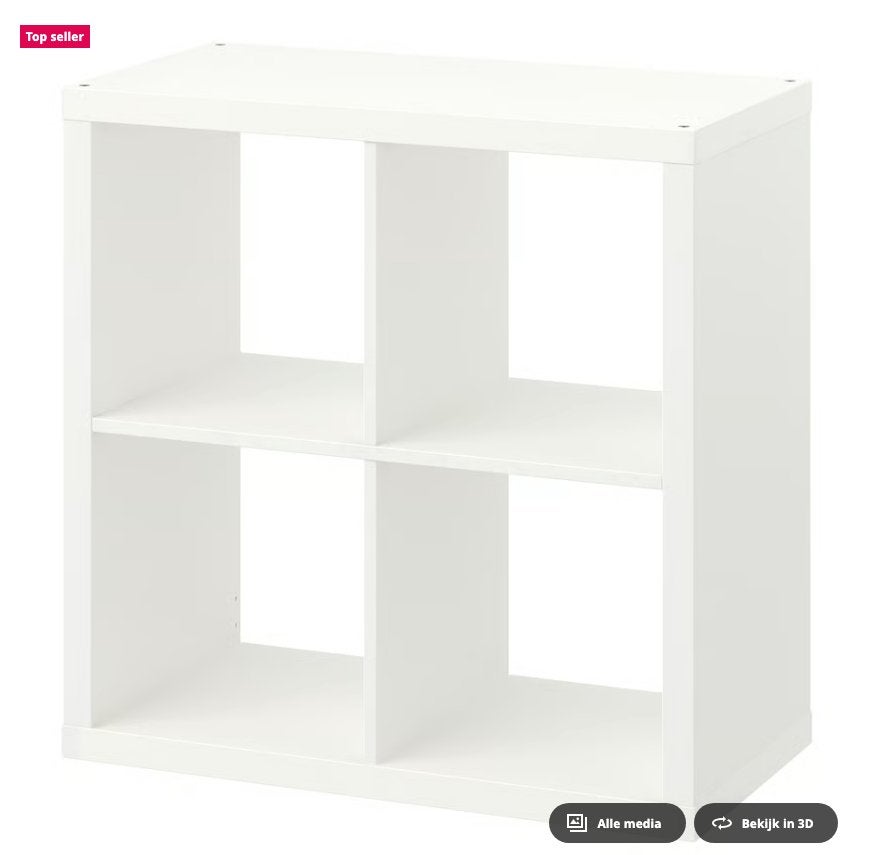 Kallax 2x2, Ophalen, 50 tot 100 cm, Zo goed als nieuw, Minder dan 100 cm