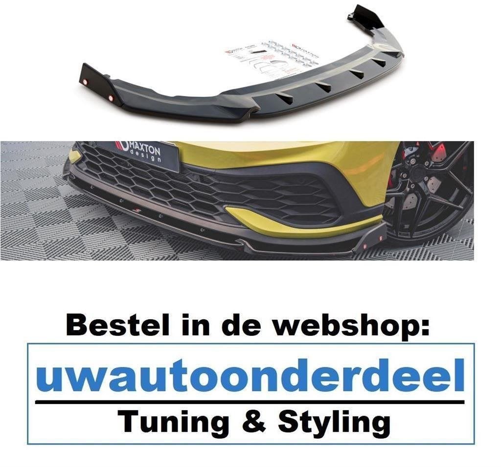 Maxton Spoiler Lip Splitter Geschikt Voor Golf 8 GTI Clubspo, Verzenden, Automotive Parts, A.parts@hotmail.nl, Trasmolenlaan 12 3447 GZ Woerden