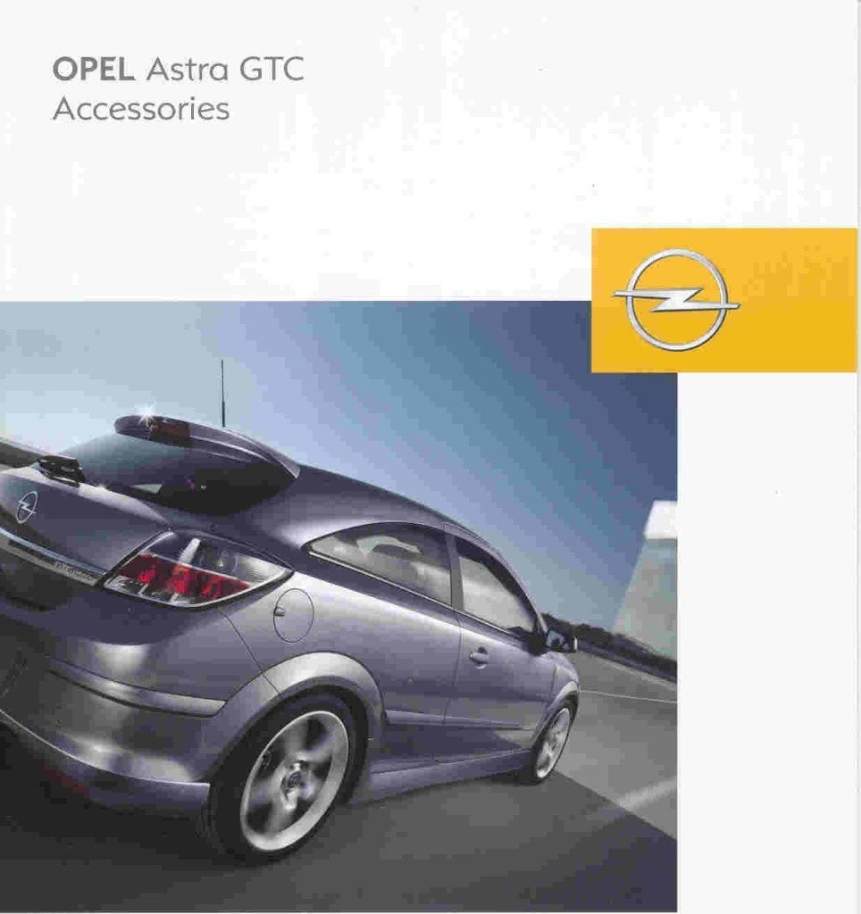 Opel Astra GTC Accessoires (2005), Boeken, Auto's | Folders en Tijdschriften, Ophalen of Verzenden, Nieuw, Opel