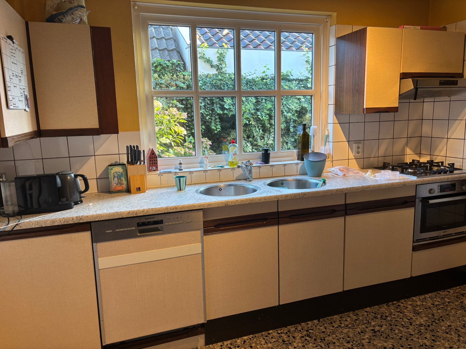 70’s keuken, Huis en Inrichting, Ophalen, Gebruikt, Enkelwandige keuken, Kunststof