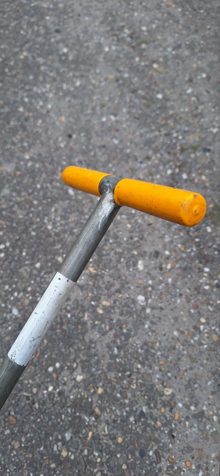 Bedieningsstang, trekstang vrachtwagen schuifdaken/zeilen., Ophalen, Gebruikt, ., .