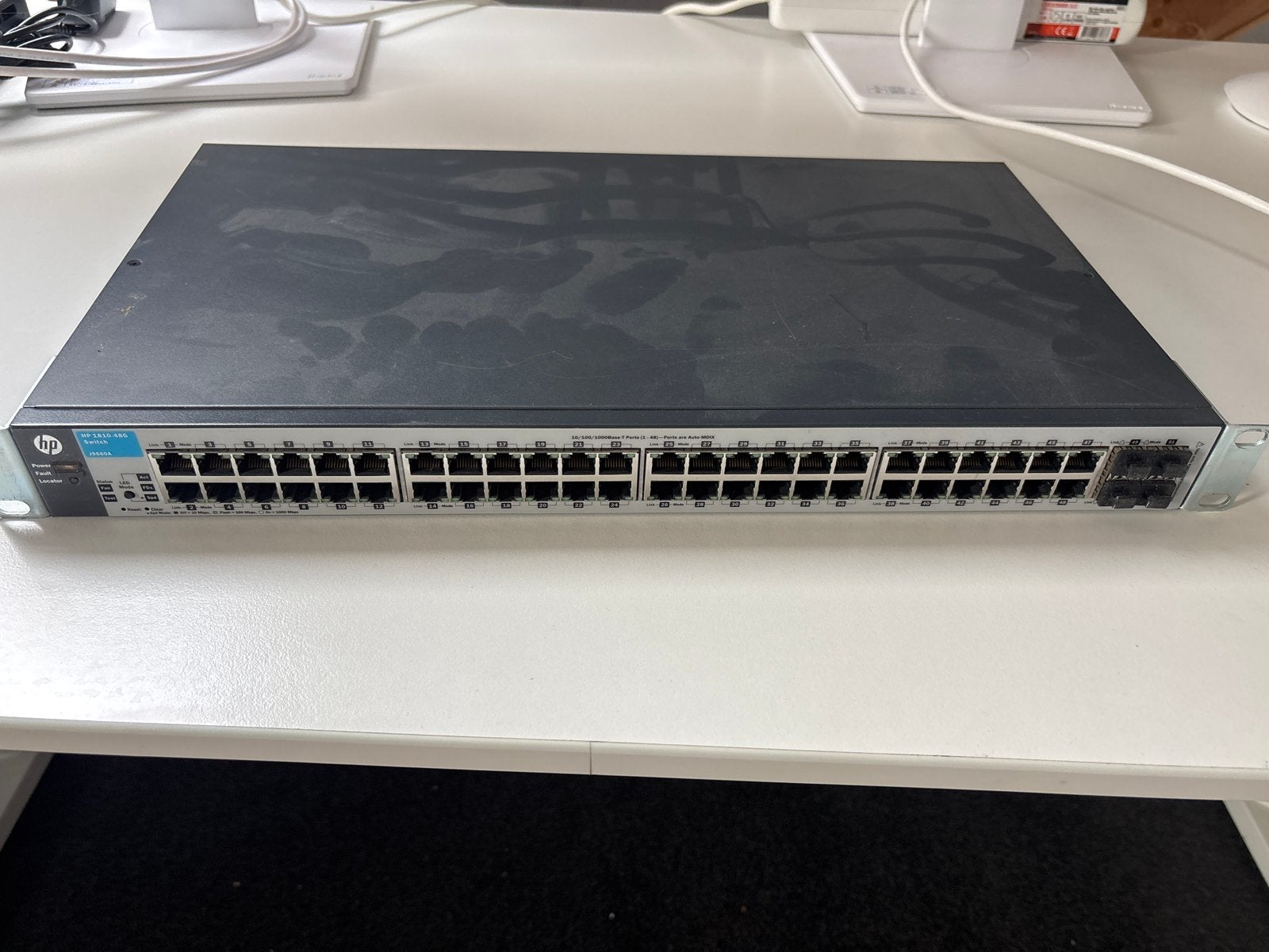 HP 1810-48G Gigabit Switch - 48 Poorten Managed, Ophalen of Verzenden, Gebruikt
