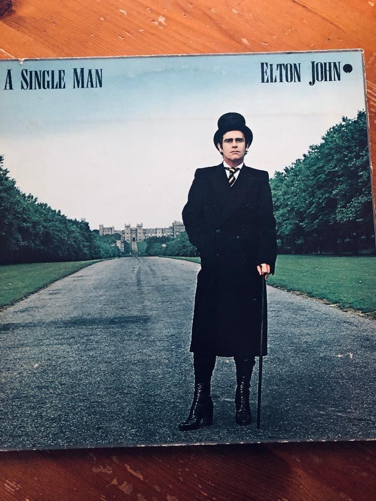 ELTON JOHN   A SINGLE MAN  1978, Ophalen of Verzenden, Zo goed als nieuw, Overige formaten