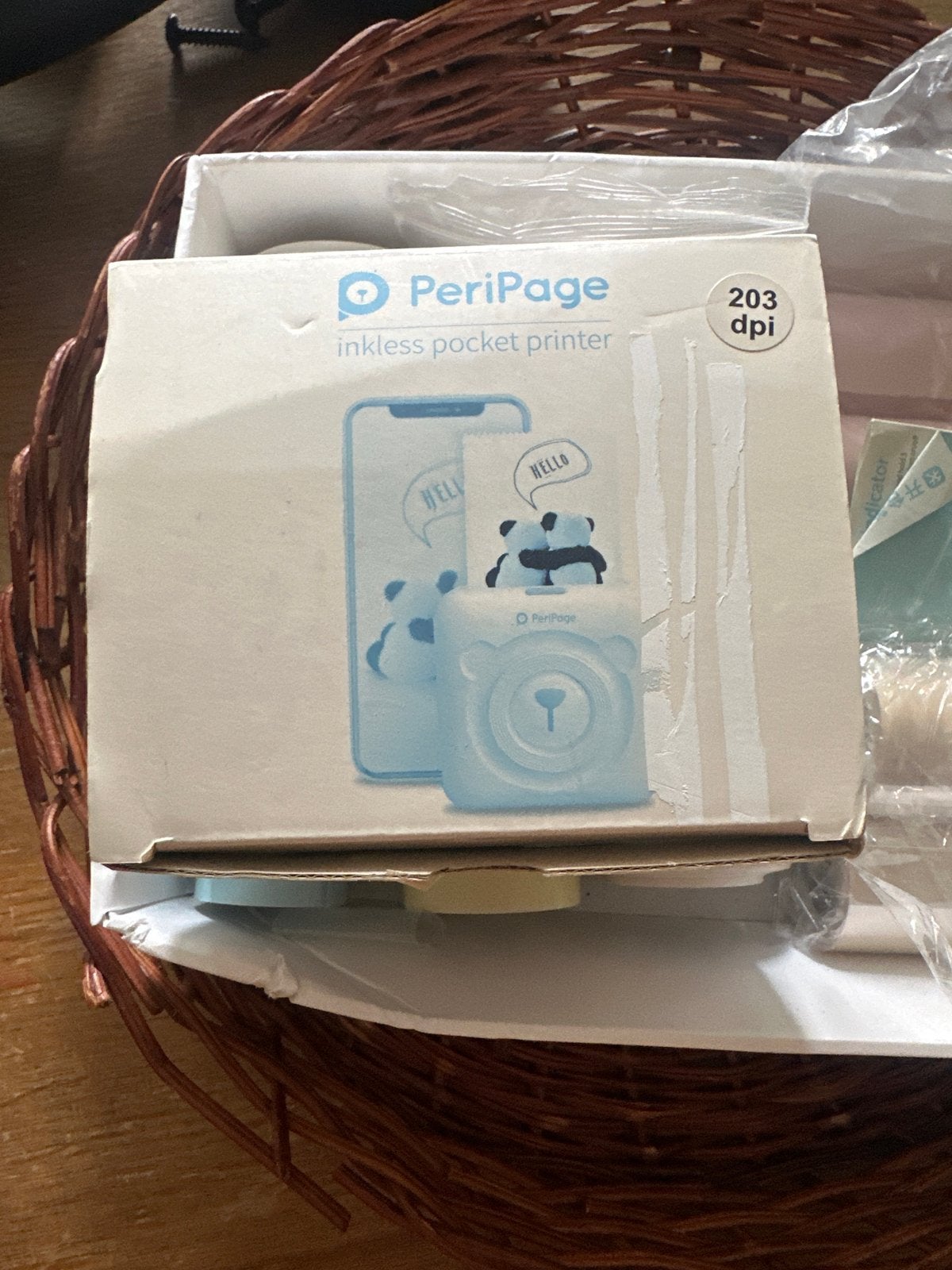 Peripage inktloze pocketprinter 203 dpi, Computers en Software, Ophalen, Zwart-en-wit printen, Fotoprinter, Nieuw