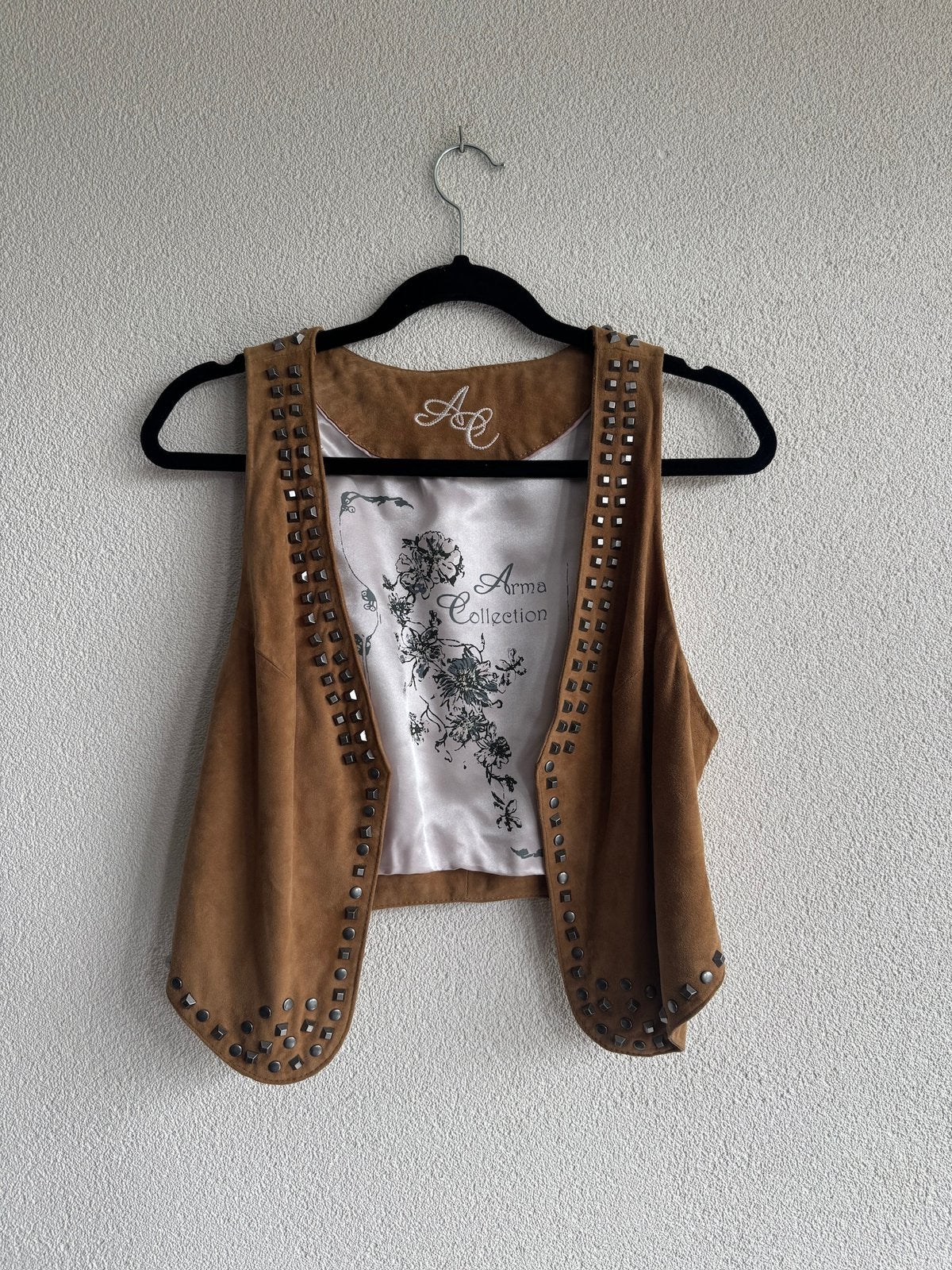 Vintage Y2K Arma leren gilet vest met studs, Arma, Arma, Ophalen of Verzenden, Zo goed als nieuw