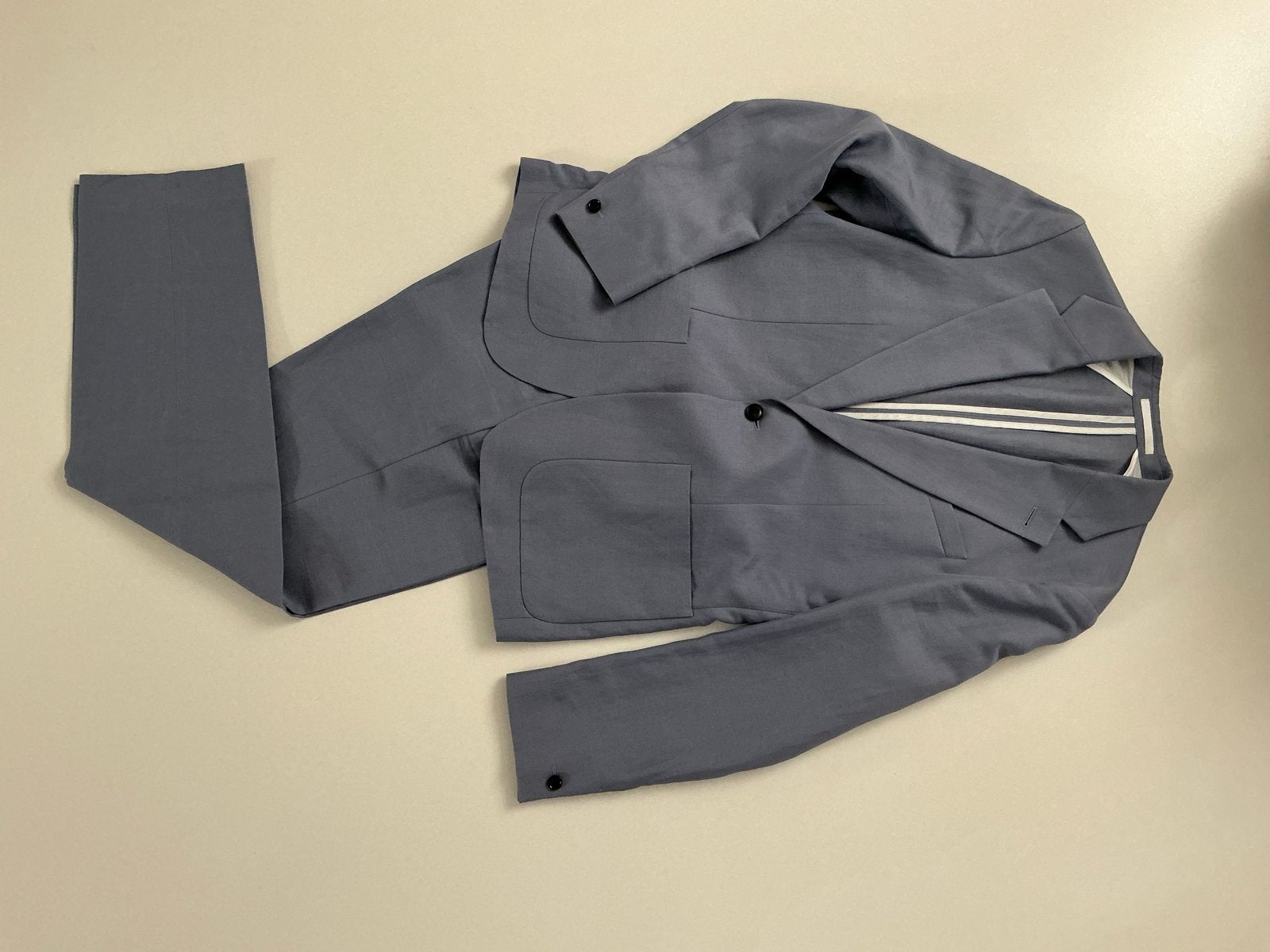 Filippa K Linnen/Katoen/Zijde Pak Maat 50, Ophalen of Verzenden, Zo goed als nieuw, Maat 48/50 (M), Blauw